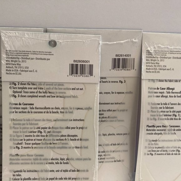 8 Simplicity EZ Quilting Template Stencils Fabric Paper Crafts Scrapbook - Picture 12 of 13